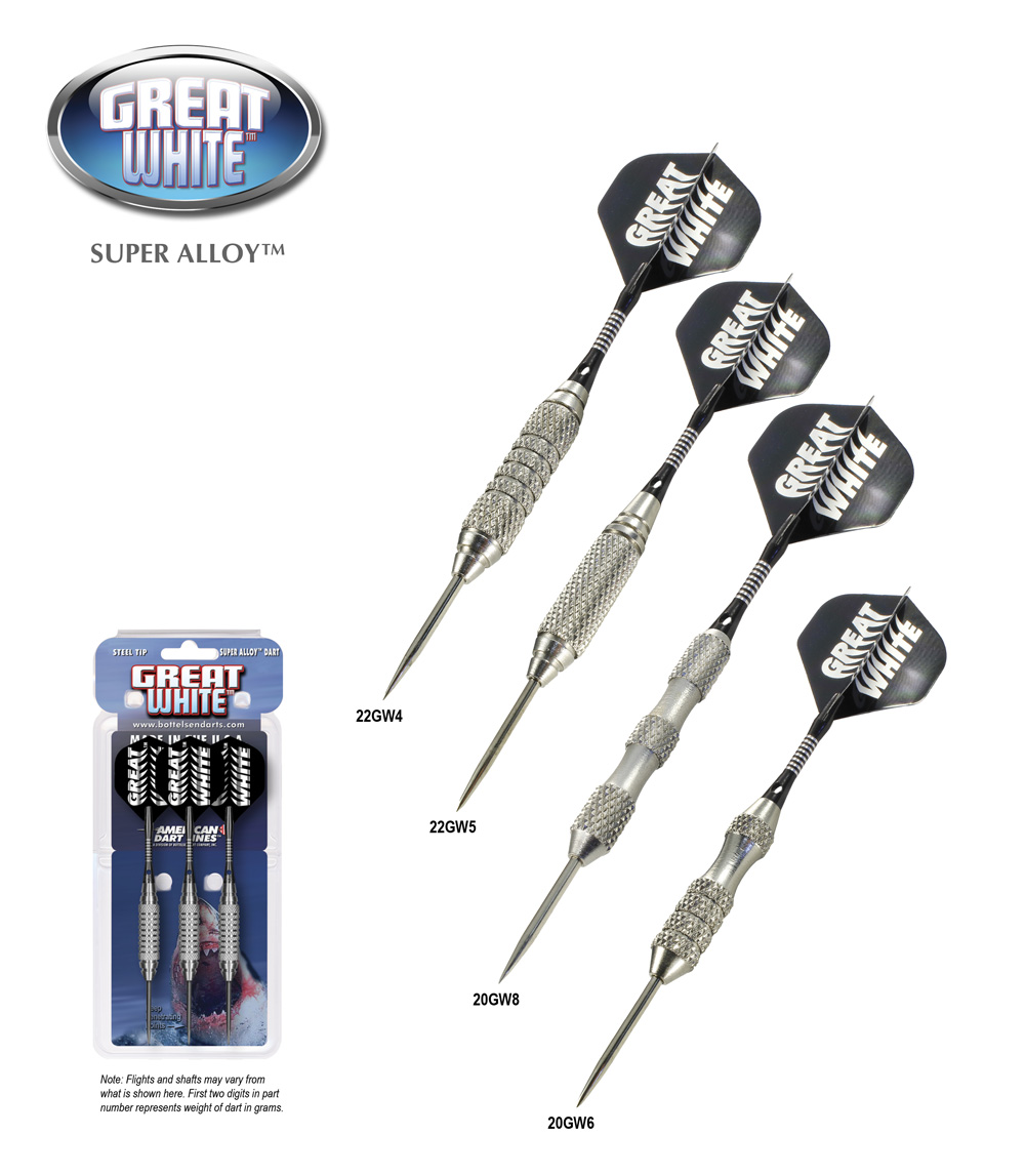 ADL Great White™ Super Alloy™ Darts Fixed